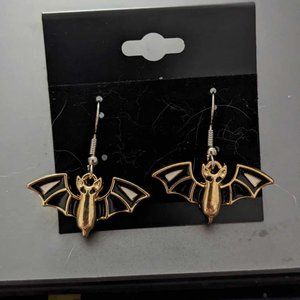 Halloween Bat Earrings